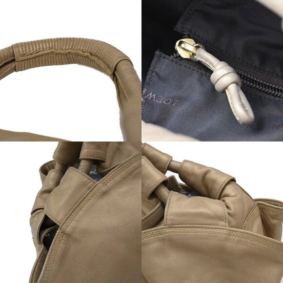 LOEWE Anagram Logo Nappa Aire Hand Bag Leather Gold Spain 34EF512 - Picture 9 of 15